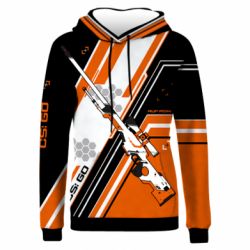Жіноче 3D худі CS: GO AWP Asiimov Skin - PrintSalon
