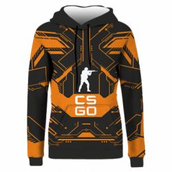 Жіноче 3D худі CS GO Chip Texture - PrintSalon