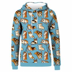 Жіноче 3D худі Cute Corgis-PrintSalon Жіноче 3D худі Cute Corgis
