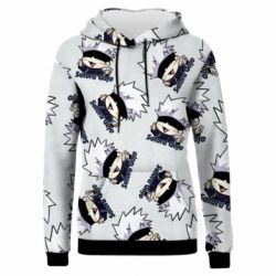 Жіноче 3D худі Cute Satoru Gojo pattern-PrintSalon Жіноче 3D худі Cute Satoru Gojo pattern