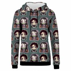 Жіноче 3D худі Cute Tanjiro with Nezuko-PrintSalon Жіноче 3D худі Cute Tanjiro with Nezuko