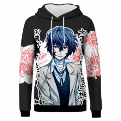 Жіноче 3D худі Dazai Osamu-PrintSalon Жіноче 3D худі Dazai Osamu