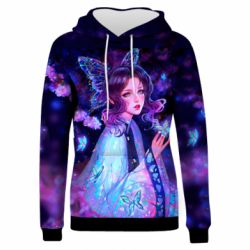 Жіноче 3D худі Demon Slayer - Shinobu Kocho-PrintSalon Жіноче 3D худі Demon Slayer - Shinobu Kocho