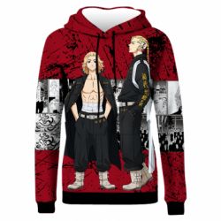 Жіноче 3D худі Draken And Mikey Tokyo Revengers