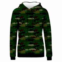 Жіноче 3D худі Fisherman Camouflage-PrintSalon Жіноче 3D худі Fisherman Camouflage
