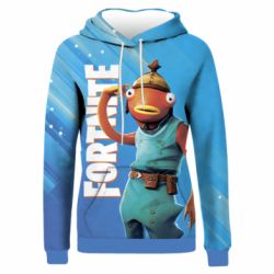 Жіноче 3D худі Fishstick And Fortnite Logo