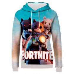 Жіноче 3D худі Fortnite Meowscles Kit