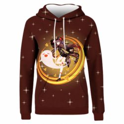 Жіноче 3D худі Genshin Hu Tao