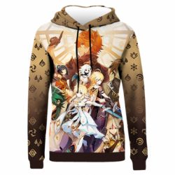 Жіноче 3D худі Genshin Impact Characters