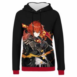 Жіноче 3D худі Genshin Impact Diluc - PrintSalon