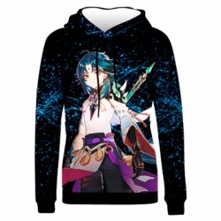 Женское 3D худи Xiao Genshin Impact - PrintSalon