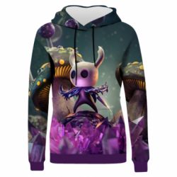 Жіноче 3D худі Hollow Knight in the Crystal cave