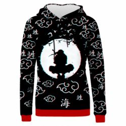 Жіноче 3D худі Itachi glitch style