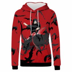 Жіноче 3D худі Itachi Uchiha with crows