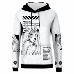 Жіноче 3D худі Kaguya Ahegao