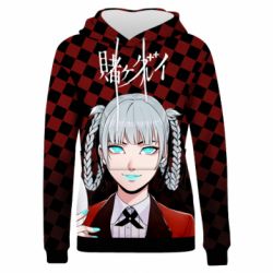 Жіноче 3D худі Kakegurui - Kirari Momobami-PrintSalon Жіноче 3D худі Kakegurui - Kirari Momobami