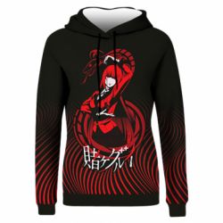 Жіноче 3D худі Kakegurui. Yumeko Jabami-PrintSalon Жіноче 3D худі Kakegurui. Yumeko Jabami