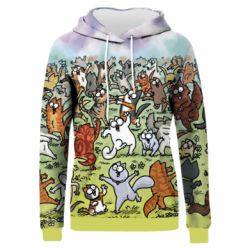 Жіноче 3D худі Коти танцюють