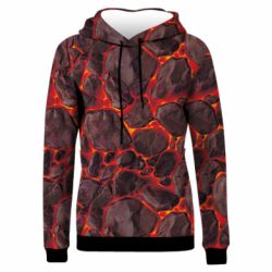 Жіноче 3D худі Lava Golem
