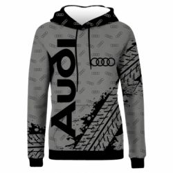 Жіноче 3D худі Logo Audi