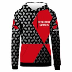 Жіноче 3D худі Logo Mitsubishi Motors