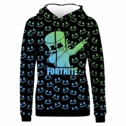 Жіноче 3D худі Marshmello Fortnite Dab Neon