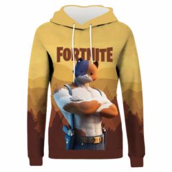 Жіноче 3D худі Meowscles and logo