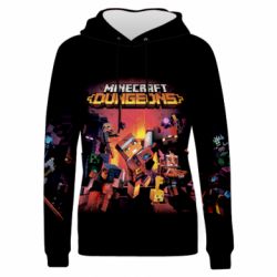Женское 3D худи Minecraft Dungeons new - PrintSalon