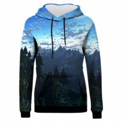 Жіноче 3D худі Minecraft nature