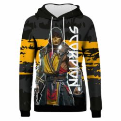 Женское 3D худи Mortal Kombat-Scorpion - PrintSalon