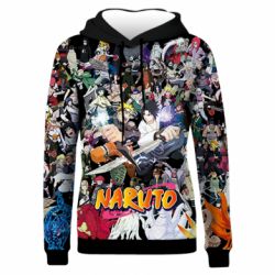 Жіноче 3D худі Наруто Герої