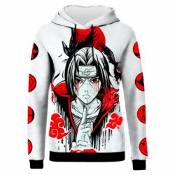 Жіноче 3D худі Naruto Itachi Uchiha Art