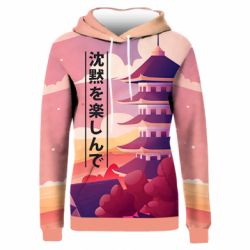 Женское 3D худи Наслаждайся тишиной