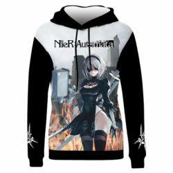 Жіноче 3D худі Nier Automata 2b