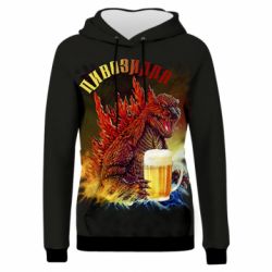 Жіноче 3D худі Пивозилла-PrintSalon Жіноче 3D худі Пивозилла