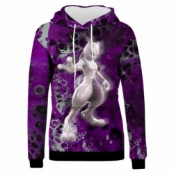 Жіноче 3D худі Powerful Mewtwo