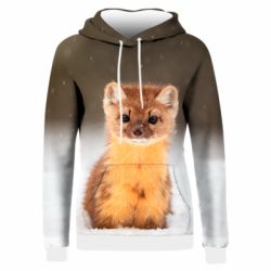 Жіноче 3D худі Пухнаста куниця