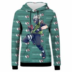 Жіноче 3D худі Reading Kakashi