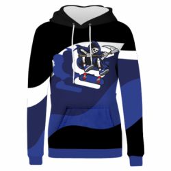 Жіноче 3D худі Skater death-PrintSalon Жіноче 3D худі Skater death