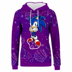 Жіноче 3D худі Sonic and space
