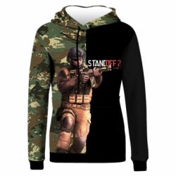 Женское 3D худи Standoff 2 Camouflage - PrintSalon