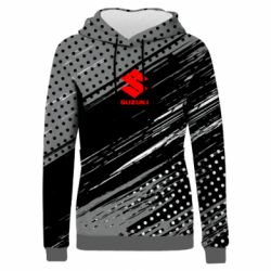 Жіноче 3D худі Suzuki and grunge background-PrintSalon Жіноче 3D худі Suzuki and grunge background