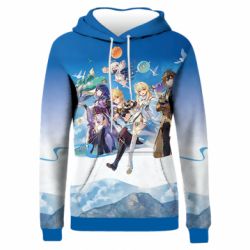 Жіноче 3D худі Teyvat Genshin Impact