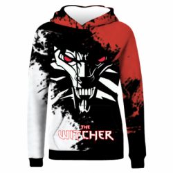 Женское 3D худи The Witcher Spray Art - PrintSalon