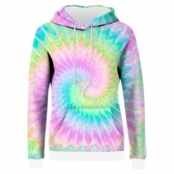 Жіноче 3D худі Tie dye spiral