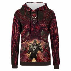 Жіноче 3D худі Веном и Карнаж симбиоты