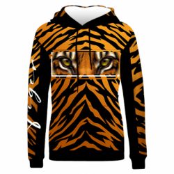 Жіноче 3D худі Погляд Тигра