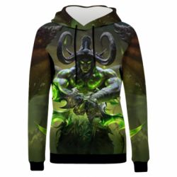 Жіноче 3D худі World Of Warcfart Illidan
