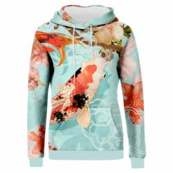 Жіноче 3D худі Японські Риби Кои-PrintSalon Жіноче 3D худі Японські Риби Кои