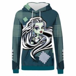 Жіноче 3D худі Your ghoulfriend Frankie